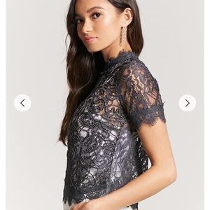 Lace-Trim Top